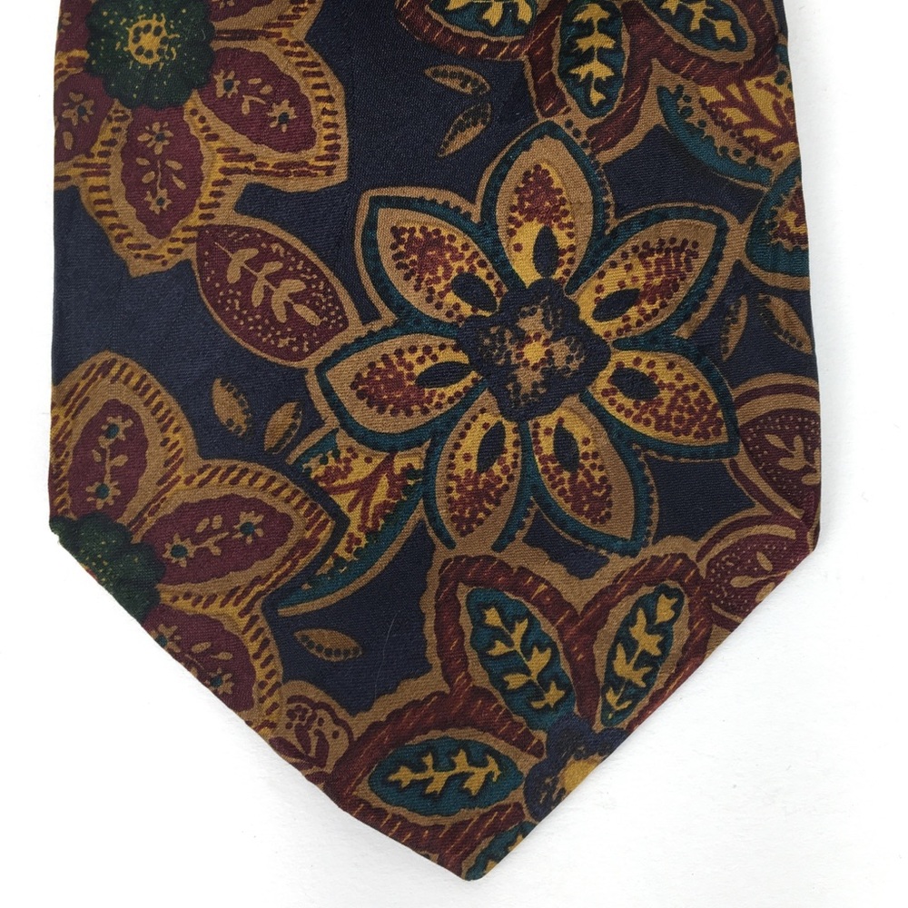 Mark Shale floral patterned neck tie